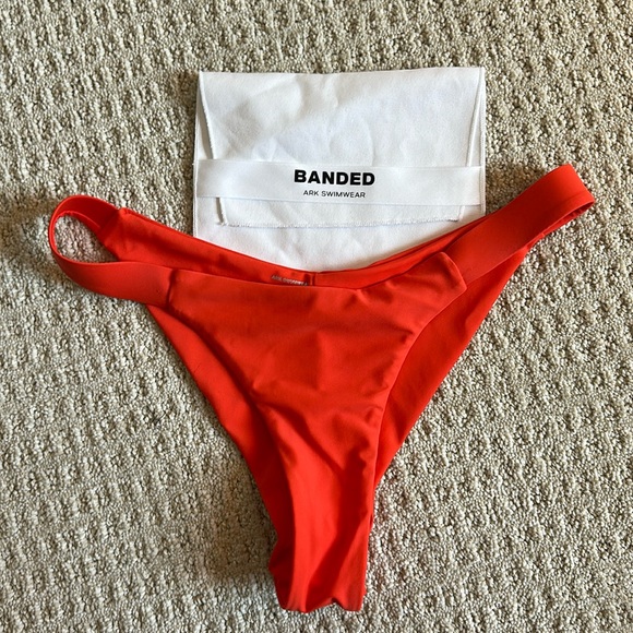 Ark Swimwear banded tangerine bottoms size Small - Picture 5 of 5
